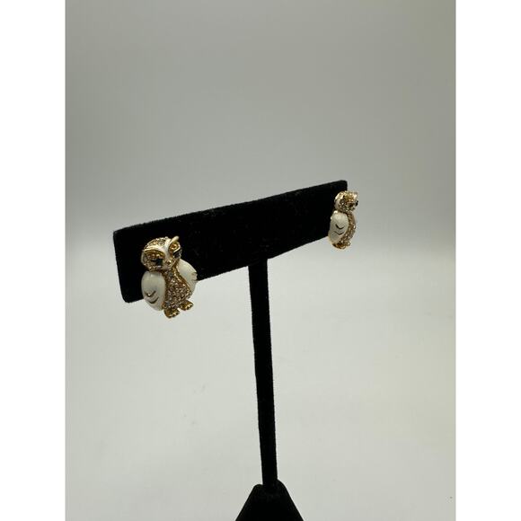 Kate Spade Star Bright Owl Stud Earrings Gold Plated - Picture 6 of 7